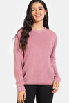 Zivame Retro Peek Jumpers Flat Knit Loungewear Top - Creole Pink — thumbnail 2